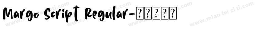 Margo Script Regular字体转换